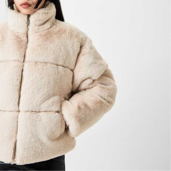 Jack Wills Fur Puffer Jacket Ld44  Дамски якета и палта