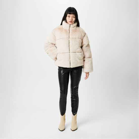 Jack Wills Fur Puffer Jacket Ld44  Дамски якета и палта