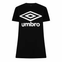 Umbro Rspns Crw T Ld99 Черно Дамски тениски с яка