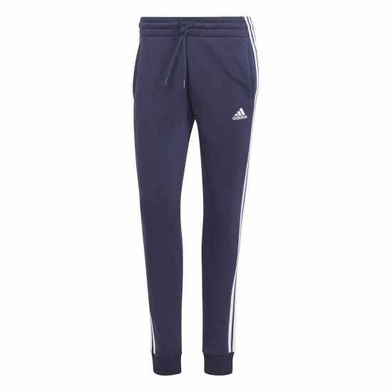 Adidas Essentials 3-Stripes Fleece Joggers Womens Легендарна чернина Дамски долнища на анцуг