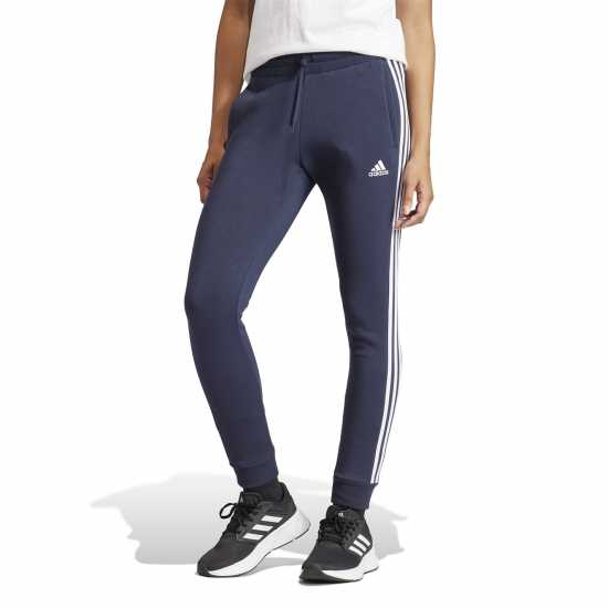 Adidas Essentials 3-Stripes Fleece Joggers Womens Легендарна чернина Дамски долнища на анцуг