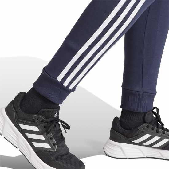 Adidas Essentials 3-Stripes Fleece Joggers Womens Легендарна чернина Дамски долнища на анцуг