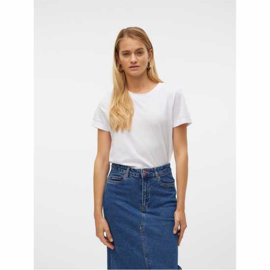 Vero Moda Vm Vmpaula Ts Ld00 Bright White 