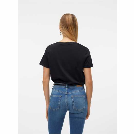 Vero Moda Vm Vmpaula Ts Ld00 Черно 