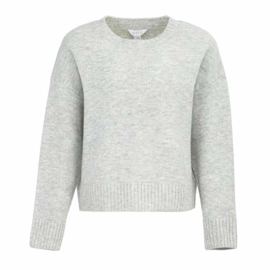 Miso Ladies Crew Neck Long Sleeve Sweater Grey Дамски потници