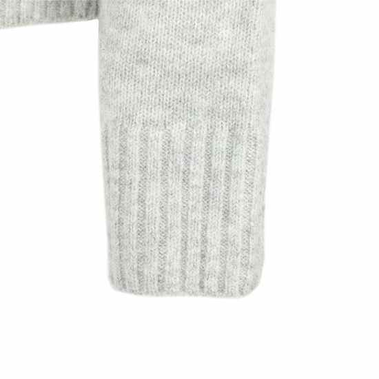 Miso Ladies Crew Neck Long Sleeve Sweater Grey Дамски потници