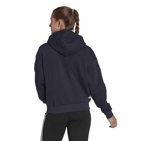 Adidas Essentials Pinstripe Block Fleece Full-Zip Loose F Hoody Womens  Дамски суичъри и блузи с качулки