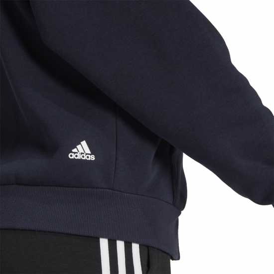 Adidas Essentials Pinstripe Block Fleece Full-Zip Loose F Hoody Womens  Дамски суичъри и блузи с качулки