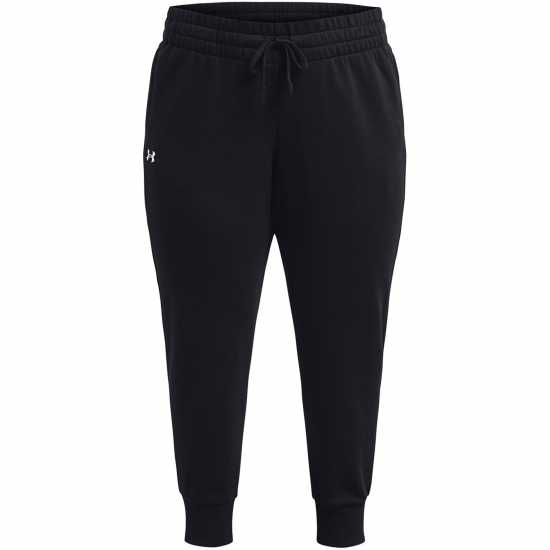 Under Armour Rival Fleece Joggers Womens Черно/Бяло Дамски долнища на анцуг