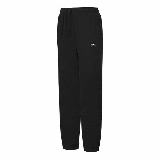 Slazenger Interlock Closed Hem Ladies Черно Дамски долнища на анцуг