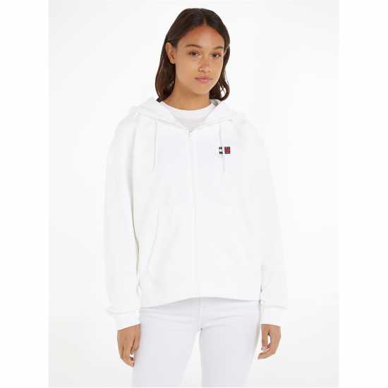 Tommy Jeans Tjw Relaxed Zip-Up Hoody Бял YBR 