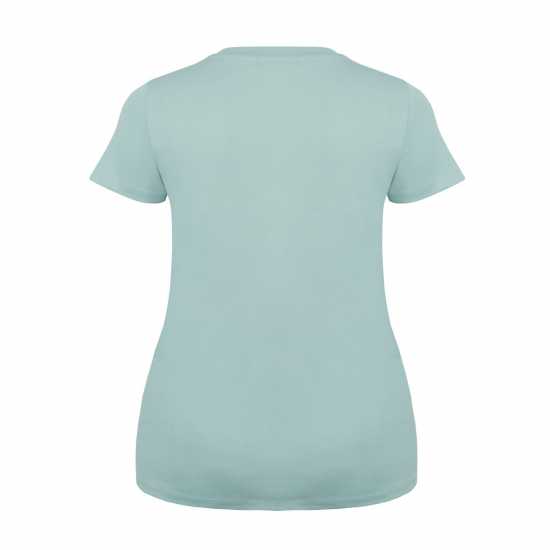 Slazenger Тениска Ladies V Neck Tee Shirt Майско зелено Дамски тениски с яка