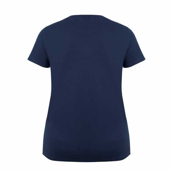 Slazenger Тениска Ladies V Neck Tee Shirt Морска синьо 