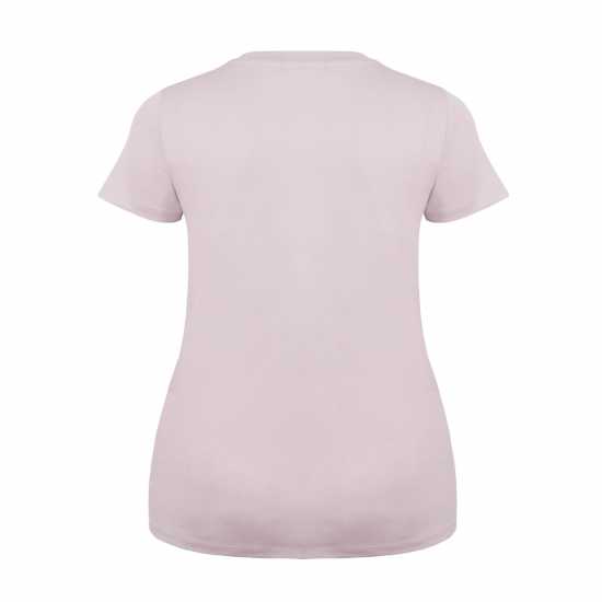 Slazenger Тениска Ladies V Neck Tee Shirt Лилаво Сняг Дамски тениски с яка