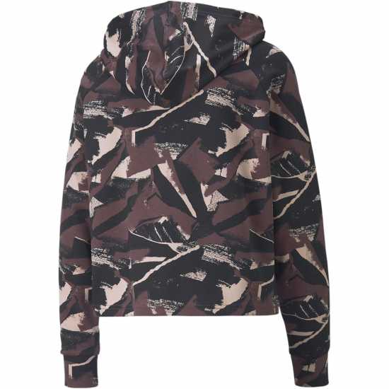 Puma Aop Hoodie Ld99 Прахосто сливово Дамски суичъри и блузи с качулки