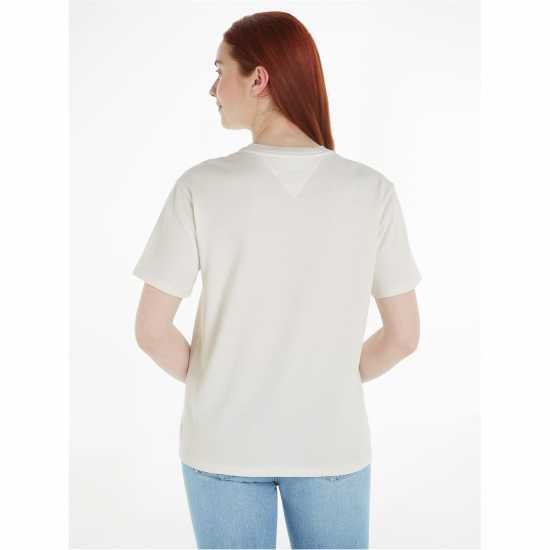 Tommy Jeans Tj Varsity Tee Древно бяло Womens