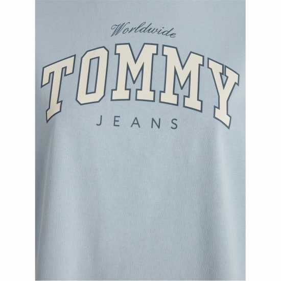 Tommy Jeans Tj Varsity Tee Бризи Синьо Womens