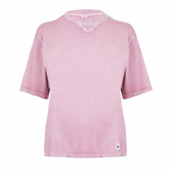 Reebok Classics Boxy T-Shirt Womens Надуване Дамски тениски с яка