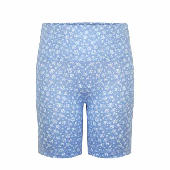 Miso Дамски Шорти High Waisted Cycling Shorts Ladies Blue Ditsy Дамски къси панталони