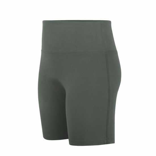 Miso Дамски Шорти High Waisted Cycling Shorts Ladies Khaki Дамски къси панталони