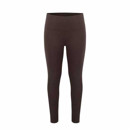 Miso Womens High Waist Leggings Шоколаден браон 