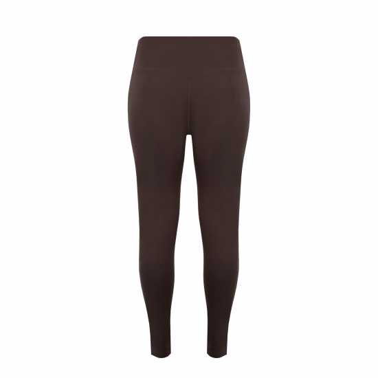 Miso Womens High Waist Leggings Шоколаден браон 