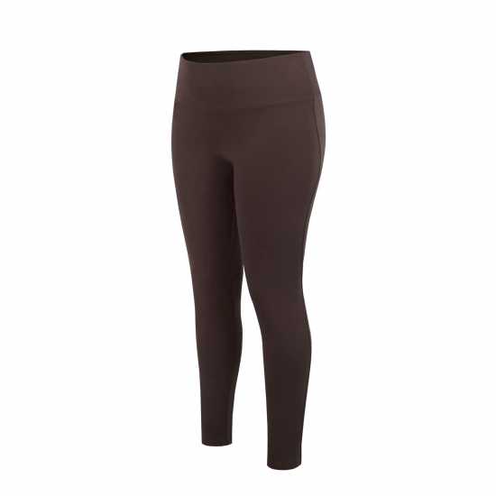 Miso Womens High Waist Leggings Шоколаден браон 