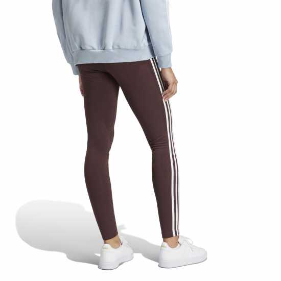 Adidas Essentials 3 Stripe Leggings Womens Сенчесто кафяво 