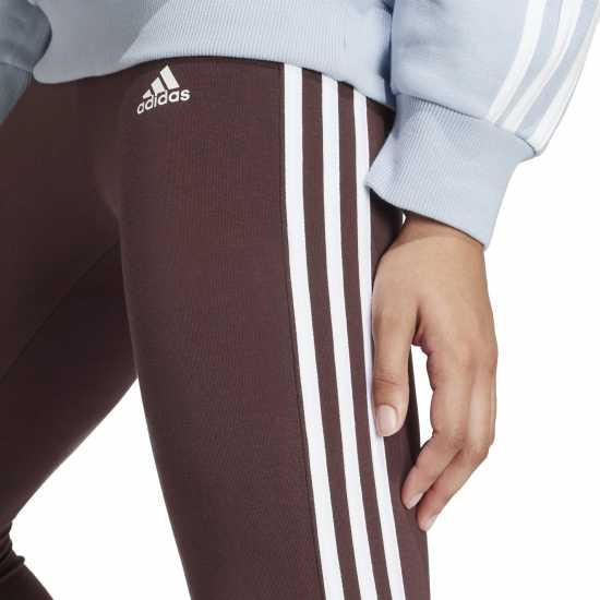 Adidas Essentials 3 Stripe Leggings Womens Сенчесто кафяво 