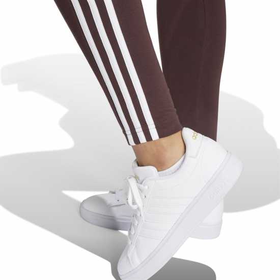 Adidas Essentials 3 Stripe Leggings Womens Сенчесто кафяво 