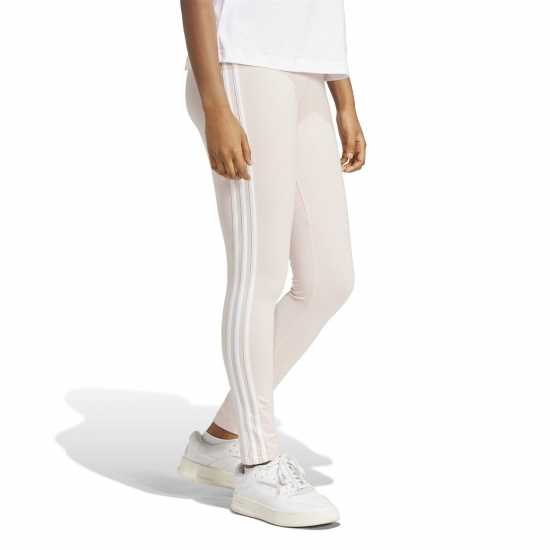 Adidas Essentials 3 Stripe Leggings Womens Sandy Pink Дамско трико и клинове