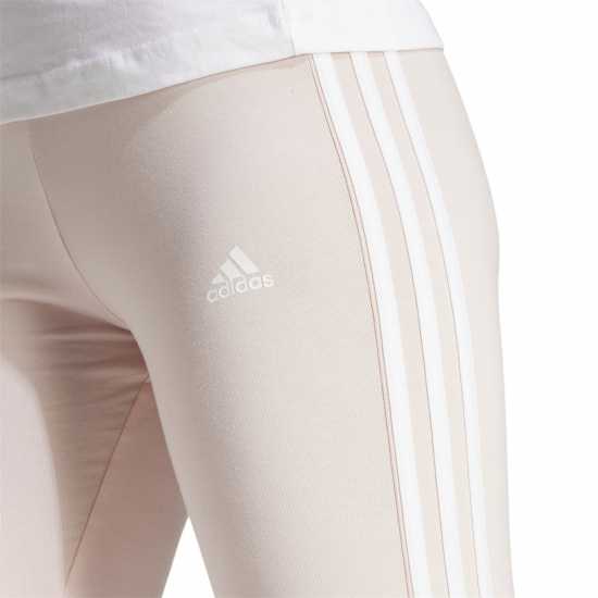 Adidas Essentials 3 Stripe Leggings Womens Sandy Pink Дамско трико и клинове