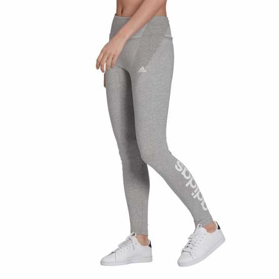 Adidas Дамски Клин Essentials Linear Leggings Ladies Grey Дамско трико и клинове