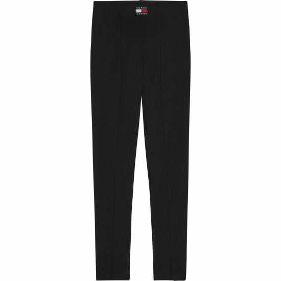 Tommy Jeans Tjw Center Badge Slit Legging Черно 