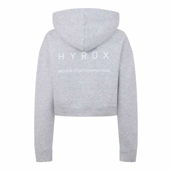 Puma X Hyrox World Cropped Hoodie Wn Hoody Womens Пума Сиво 