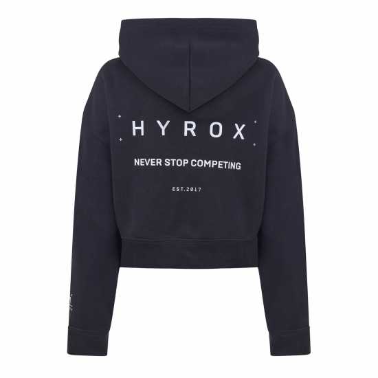 Puma X Hyrox World Cropped Hoodie Wn Hoody Womens Черно Пума 