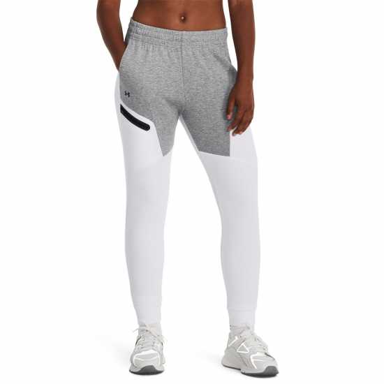 Under Armour Unstoppable Fleece Jogging Bottoms Womens Сиво Дамски долнища на анцуг