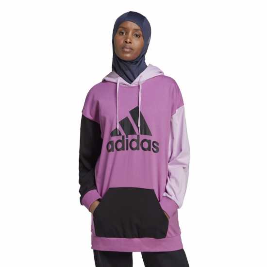 Adidas Essentials Colorblock Logo Oversized Hoodie Womens Hoody  Дамски суичъри и блузи с качулки