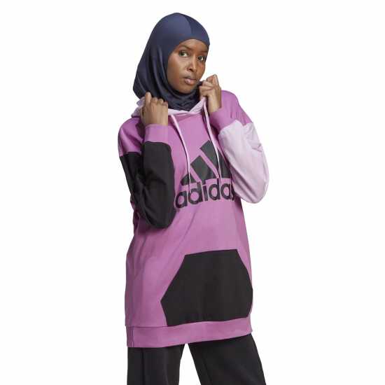 Adidas Essentials Colorblock Logo Oversized Hoodie Womens Hoody  Дамски суичъри и блузи с качулки