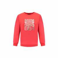 Biba Logo Crew Sweat Ld44 Pink Дамски пуловери