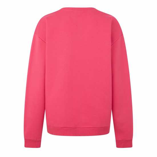 Biba Logo Crew Sweat Ld44 Pink Дамски пуловери