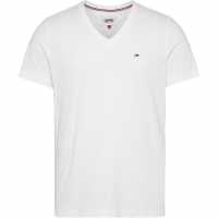 Тениска Tommy Jeans Original V Neck T Shirt Класическа бяла Мъжки ризи