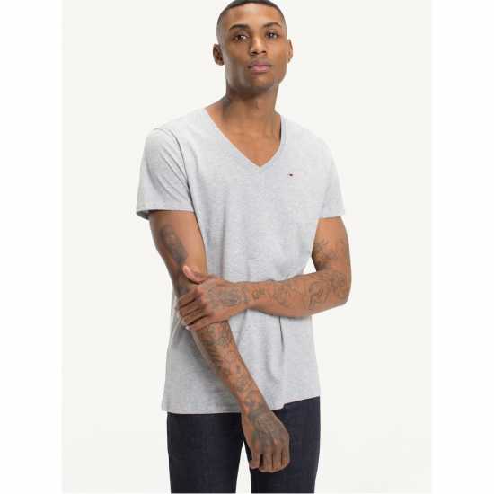 Тениска Tommy Jeans Original V Neck T Shirt  Мъжки ризи