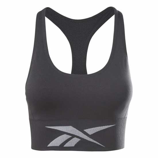 Reebok Workout Ready Seamless Sports Bra Womens Crop Top  Дамски тениски с яка