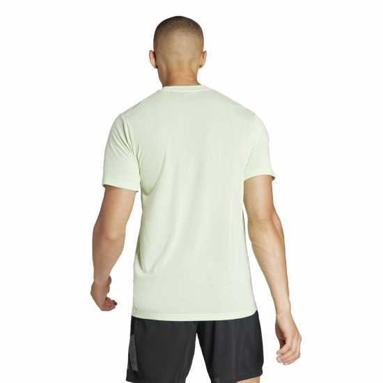 Adidas Мъжка Риза Train Essentials Feelready Logo Training T-Shirt Mens Зелено Искрено Мъжки тениски с яка