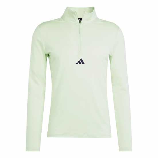 Adidas Мъжко Спортно Горнище Workout Quarter-Zip Track Top Mens Зелено Искрено Мъжки дрехи за фитнес