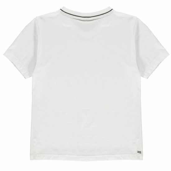 Slazenger Тениска Момчета V Neck T Shirt Junior Boys Бяло Мъжки тениски и фланелки