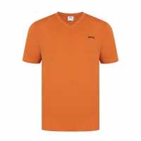 Slazenger Мъжка Тениска V Neck T Shirt Mens Ръст Мъжки ризи