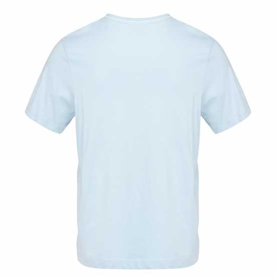 Slazenger Мъжка Тениска V Neck T Shirt Mens Pastel Blue Мъжко облекло за едри хора