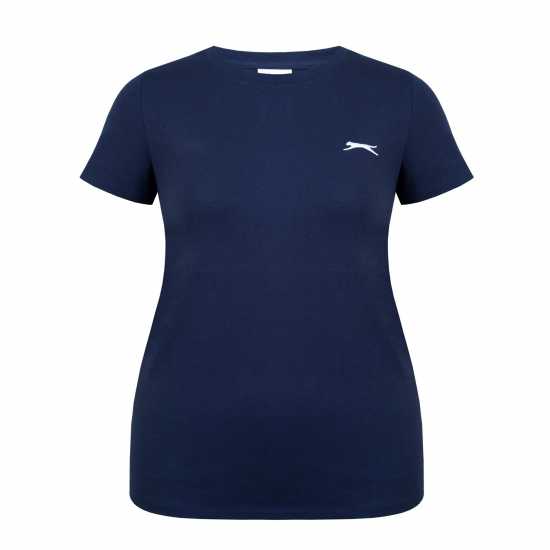 Slazenger Crew Neck Tee Ld43 Морска синьо Дамски тениски с яка